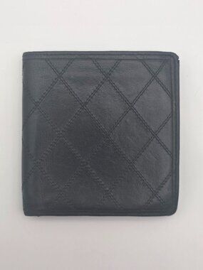 Chanel Black Leather Bifold Wallet (1827773)